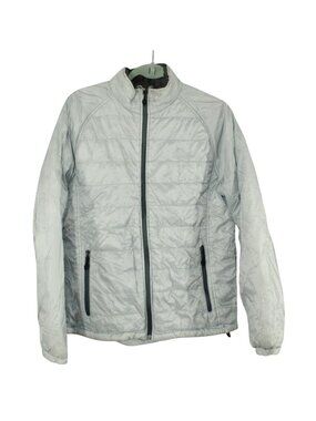 LL Bean Gray Primaloft Lightweight Insulated Full Zip Outdoor Jacket M